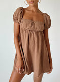 Tineit Let's Dance Mini Dress Brown