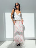 Tineit-Dancing In A Field Maxi Skirt Pink Floral