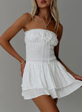 Tineit Denson Strapless Mini Dress White