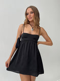 Tineit Ortega Mini Dress Black Lower Impact