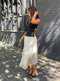 Tineit-Madame Lace Maxi Skirt Cream