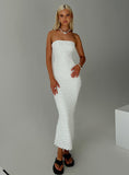 Tineit Jaxx Strapless Maxi Dress White