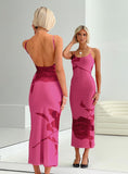 Tineit Knox Maxi Dress Hot Pink Floral