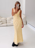 Tineit Nellie Maxi Dress Yellow / Red Floral