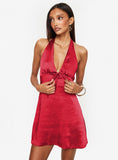 Tineit Lanier Mini Dress Red