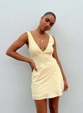 Tineit Nellie Mini Dress Yellow Polka Dot