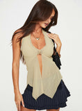 Tineit-Butterflies Galore Top Beige