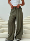 Tineit-Ogilvie Linen Blend Pants Olive