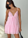 Tineit Nicoletta Mini Dress Light Pink