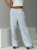 Tineit-Beach House Pants Blue Stripe