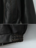 Tineit Renna Vintage Faux Leather Jacket