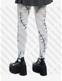 Tineit Punk Pantyhose Tights With Pattern Women's Tights Women Tightening Fetish Sissy Sexy Shoopy Gothic Lolita Stockings Y2k Emo Emo