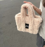 Tineit Zaina Faux Fur Tote Bag