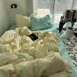 Tineit Ins Bedding Simple Four Piece Set Bed Sheets Are Skin Friendly and Comfortable, Suitable for Home Use