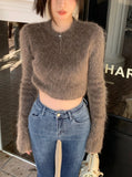 Tineit Natalee Plush Crop Sweater