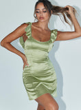 Tineit Jordana Mini Dress Green