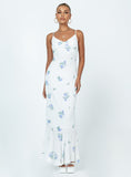 Tineit Sing Along Maxi Dress White / Blue