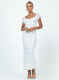 Tineit Hera Maxi Dress White Floral