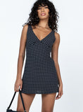 Tineit Nellie Mini Dress Black Polka Dot