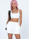 Tineit Arabella Short Set White 2024 New Pant