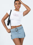 Tineit-Iconic Cargo Mini Skirt Denim