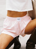 Tineit Sincar Boxer Shorts Pink / White Stripe 2024 New Pant