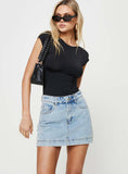 Tineit-Gazelle Denim Skort Light Wash