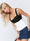 Tineit-Chantell Top Black / Cream