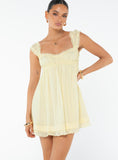 Tineit Carlita Mini Dress Yellow