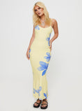 Tineit Katrine Flower Maxi Dress Cream