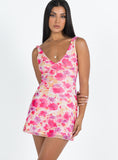 Tineit Zuba Mini Dress Pink Floral