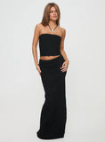 Tineit-Just Like That Maxi Skirt Black