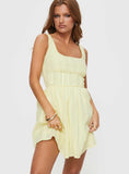 Tineit Lorinda Mini Dress Yellow