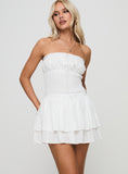 Tineit Denson Strapless Mini Dress White