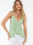 Tineit Hearts Flutter Top Green