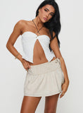 Tineit-Arroyo Mini Skirt Beige