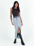 Tineit-Batkins Maxi Skirt Light Wash Denim