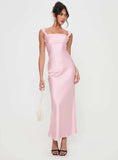 Tineit Azura Off The Shoulder Maxi Dress Pink