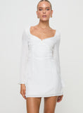 Tineit Lyna Long Sleeve Mini Dress White