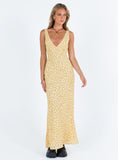 Tineit Nellie Maxi Dress Yellow / Red Floral