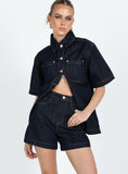 Tineit Whitaker Shorts Dark Denim 2024 New Pant