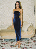 Tineit Samper Strapless Maxi Dress Navy