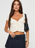 Tineit Kellan Cap Sleeve Top Cream