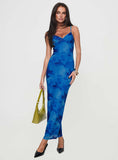 Tineit Hathaway Maxi Dress Blue Floral