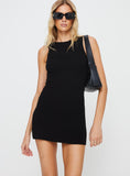 Tineit Osment Knit Mini Dress Black
