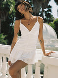 Tineit Rothea Mini Dress White Brodierie