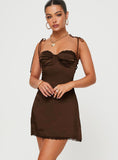 Tineit Wayzer Mini Dress Chocolate