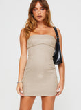 Tineit Tresia Strapless Mini Dress Silver