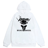 Tineit Y2K Goth New black loose zipper hoodie men woman American cross head print street Harajuku oversized sweatshirt Y2K punk hoodie