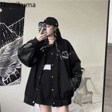 Tineit Harajuku Coat Women Clothing Streetwear BF Fashion Outwear Y2k Tops Preppy Style Casual Chic Oversized Jackets 2025 Ropa Mujer